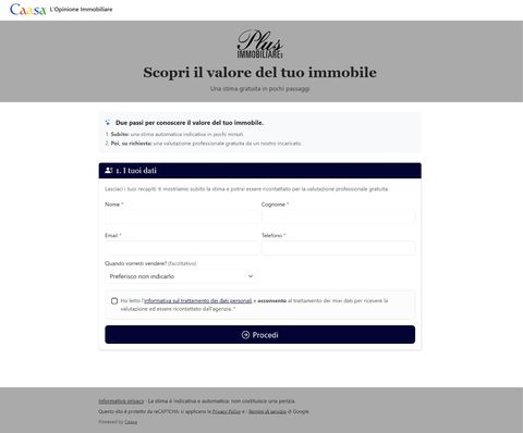 La pagina pubblica di valutazione col brand dell'agenzia